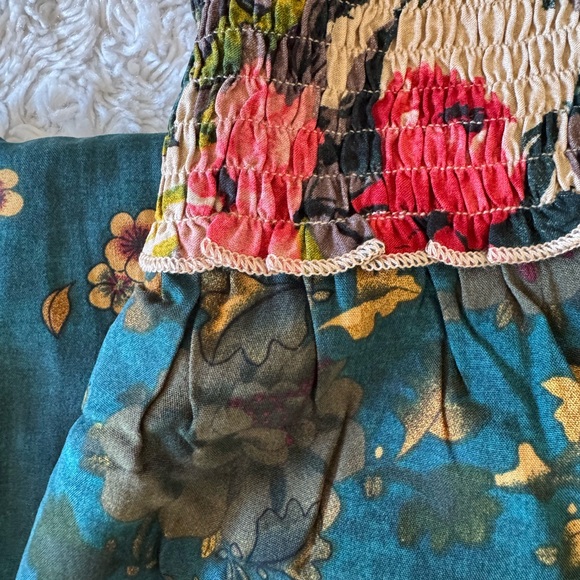 NWT - NATURAL LIFE Teal and Pink Floral Jumpsuit. Women’s size M. - Picture 8 of 8